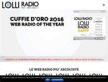 Tablet Screenshot of lolliradio.net